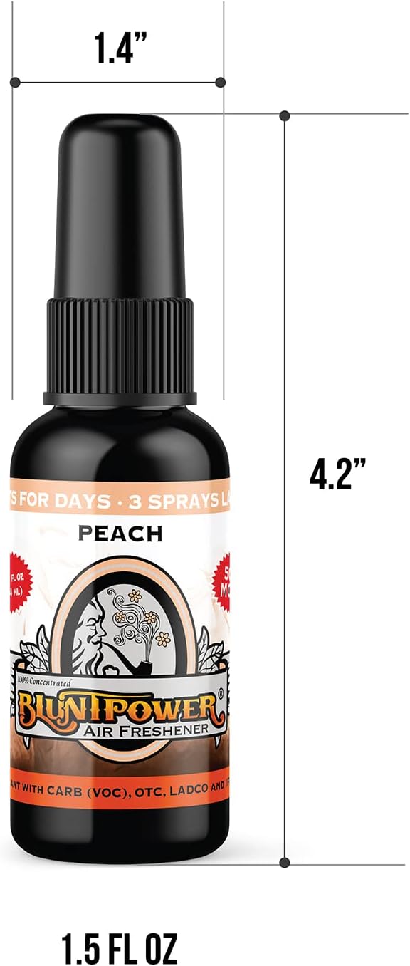 (Peach, 1 Pack) Concentrated Odor Eliminator & Diffuser Oil - Room Deodorizer, Odor Eliminator, Air Freshener - Premium Oil Based Air Freshener