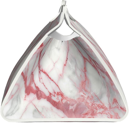 Pink Marble Modern Abstract Tissue Box Cover Long Leather Tissue Box Holder for Bathroom Bedroom Home Office Decor
