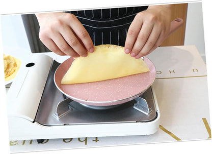Aluminum 8-inch Non-stick Frying Pan for Omelette and Pancake, Pink Coating, Lightweight Kitchen Gadget for Home and Restaurant Cooking