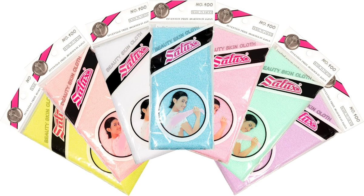 Bath Towel Pink Yellow Peach Blue White Purple Green Count 7 Pack