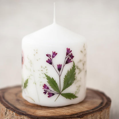 Dried Pressed Flower, 48 Pcs for Resin DIY Crafts Nail Art Cards Scrapbooking Jewelry Making Floral Decor Candle Decors, Pink Purple