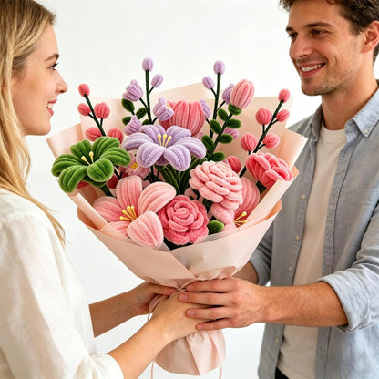320 Pcs Pipe Cleaners Bulk Pipe Cleaner Flower Kit Craft Supplies Soft and Flexible Creative Suitable for Art DIY Packaging and Decoration- Green, Light Pink, Pink, Dark Pink