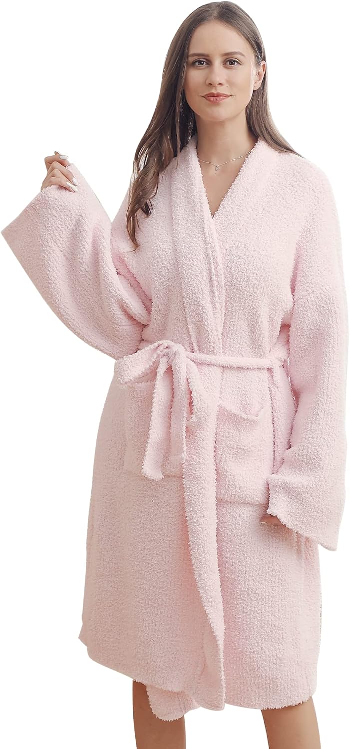Ultra Soft Robes Plush Spa Wrap Bath Loungewear Sleep Robe for Women
