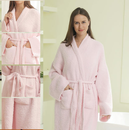 Ultra Soft Robes Plush Spa Wrap Bath Loungewear Sleep Robe for Women