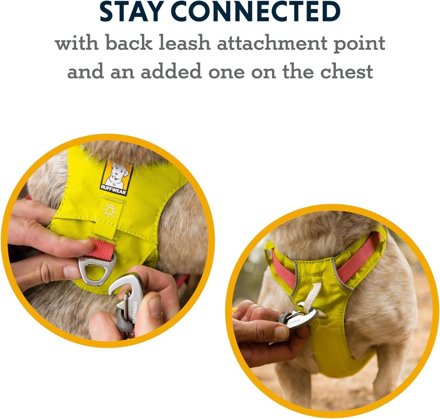 Ruffwear, Hi & Light, Everyday Lightweight Dog Harness, Trail Running, Walking, Hiking, All-Day Wear, Alpenglow Pink, Large/X-Large