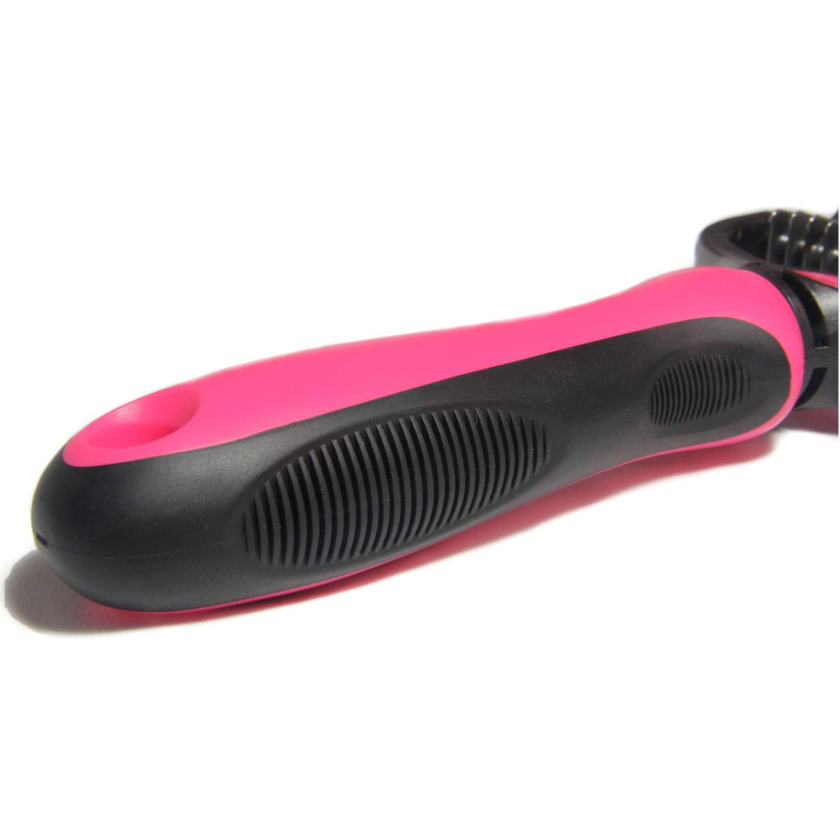 Pet Grooming Brush - Double Sided Undercoat Rake for Dogs & Cats, Extra Wide Brush to Reduce Shedding by 95% (Pink, S)