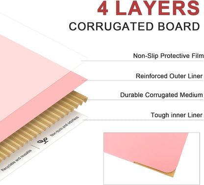 8x8x4 Medium Shipping Boxes, 30 Pack Pink Cardboard Mailer Box, Gift Boxes for Packaging Small Business