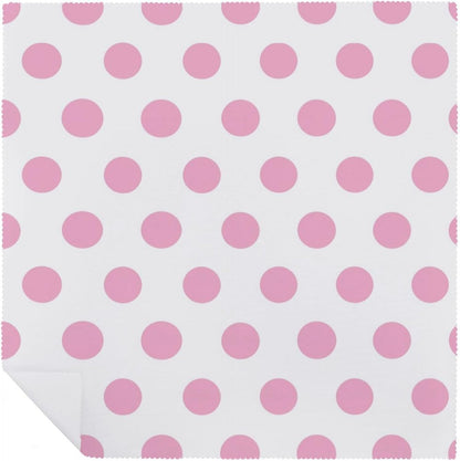 Light Pink Dot Cloth Napkins Set of 6, Square Premium Reusable Washable Polyester Table Linen Napkin for Dinner Party