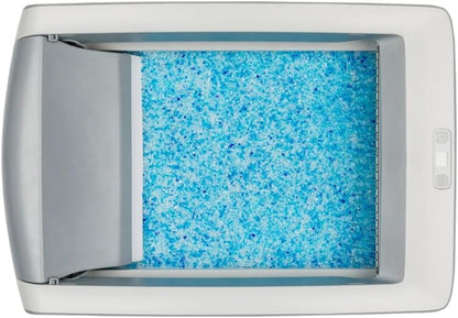 PetSafe Official ScoopFree Complete Reusable Tray - Includes 4.3 lb of Premium Blue Crystal Litter - Compatible with All ScoopFree Complete Automatic Self Cleaning Litter Box Systems