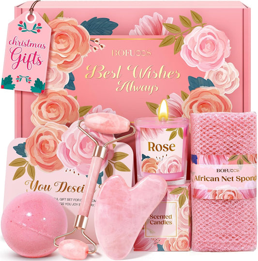 Birthday Gifts for Women, Self Care Spa & Bath Relaxation Gift Set