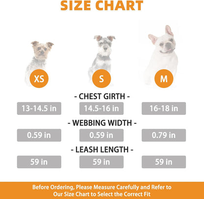 Small Dog Harness and Leash Set, Cute Pink Girl Puppy Harness, Step in No Pull Soft Mesh Pet Vest Harness Collar for Small Size Dogs Cats, Plaid Dog Halters for Outdoor Walking, Pink S