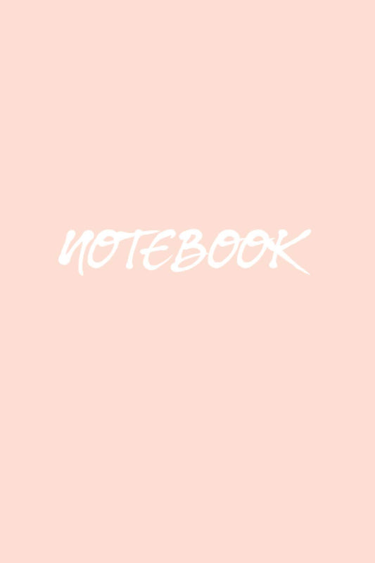 Notebook: Pastel Peach Coral Notebook, Soft Cover Lined 120 Page Writing Notebook Diary, Simple Composition Notebook - Journal, Diary (120 Pages, Lined, 6 x 9), (Simple Coloured Journals)