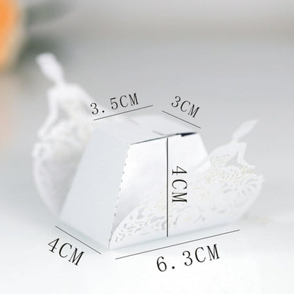Katutude 50 Pcs Wedding Favor Boxes Baptism Favor Boxes Chocolate Candy Gift Box Small Empty Candy Box Paper Gift Boxes for Bridal Shower Anniverary Birthday Party