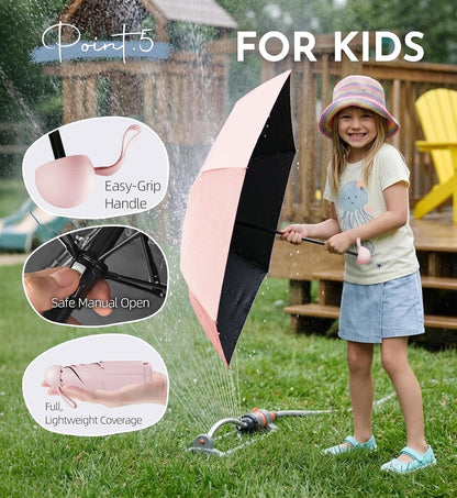 Umbrella Travel Size Mini Umbrella with UPF 100+ UV Rain Protection