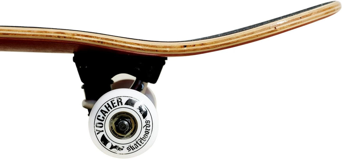 Complete Yocaher Trendy Skateboards w/Skate Board Grip Tape, Pro Aluminum Alloy Truck, ABEC-9 Bearing, 54mm Wheels