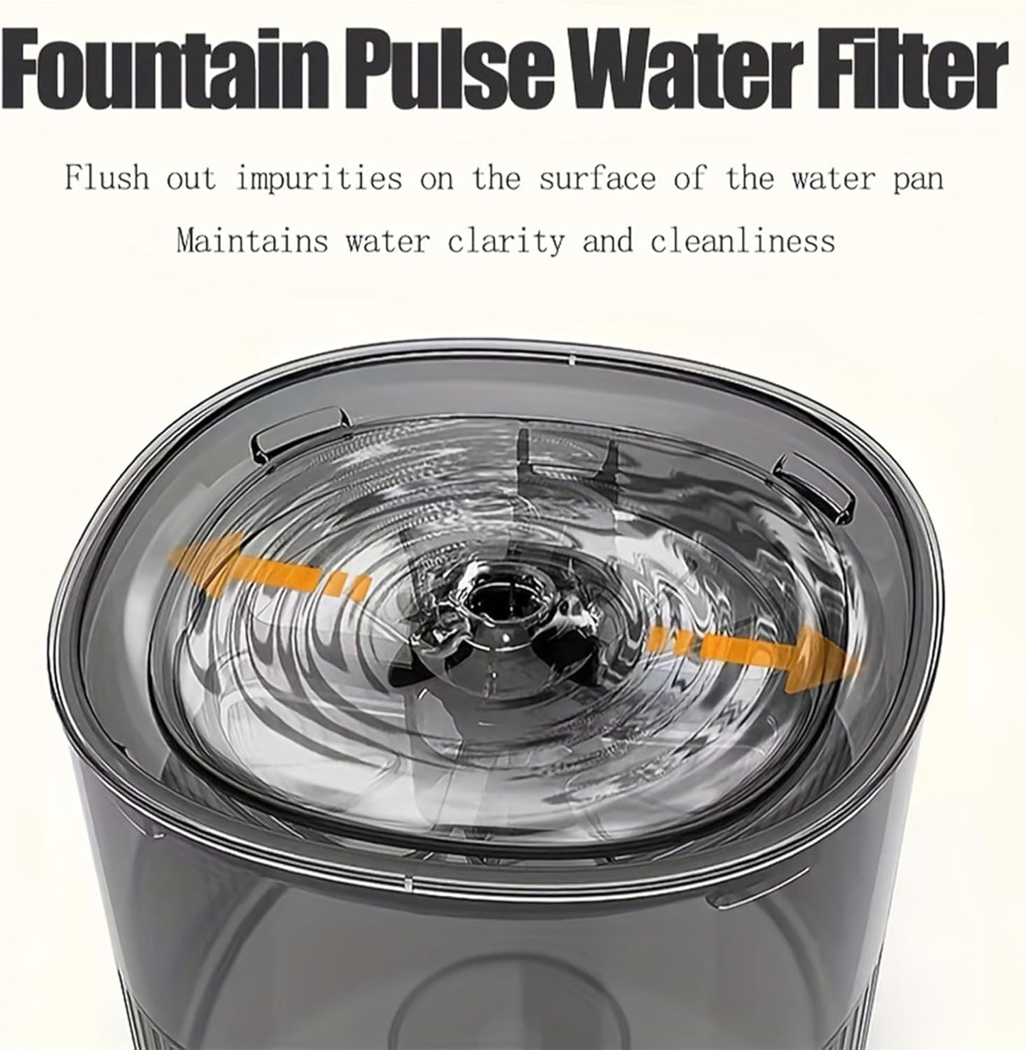 Cat Water Fountain Dog Water Dispenser Automatic Pet Fountain, Dogs Drinking Waterer Bowls Indoor Auto Watering Dish Animal Feeding & Drinking Quiet Waterfall with 1 Replacement Filter(61 oz/1.8 L)