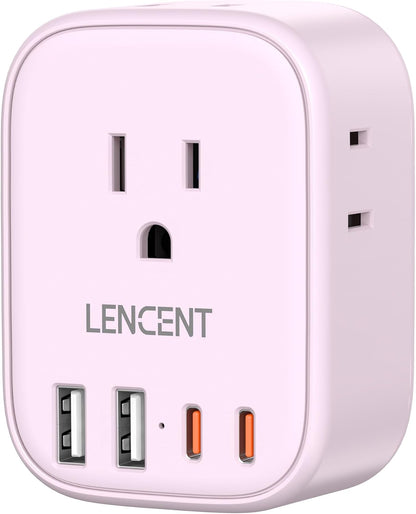 Multi Plug Outlet Extender with USB C, Electrical Outlet Expander