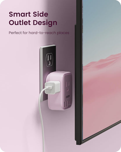 Multi Plug Outlet Extender with USB C, Electrical Outlet Expander
