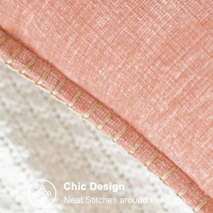 Decorative Couch Throw Pillow Covers 20 X 12 Inches Dusty Pink