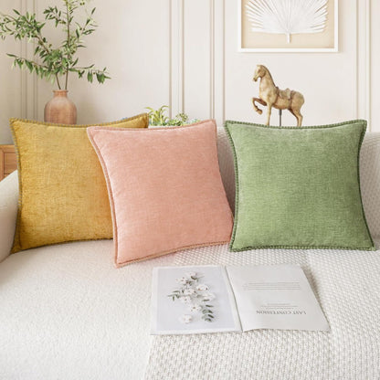 Decorative Couch Throw Pillow Covers 20 X 12 Inches Dusty Pink