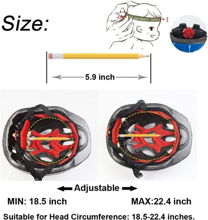 Kids Helmet Knee Elbow Pads Wrist Guard Sport Protective Gear Adjustable Scooter Skateboard Roller Bike Skate Cycling Safety Set for Boy Girl