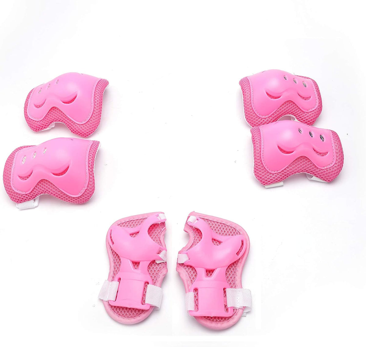 Kids Helmet Knee Elbow Pads Wrist Guard Sport Protective Gear Adjustable Scooter Skateboard Roller Bike Skate Cycling Safety Set for Boy Girl