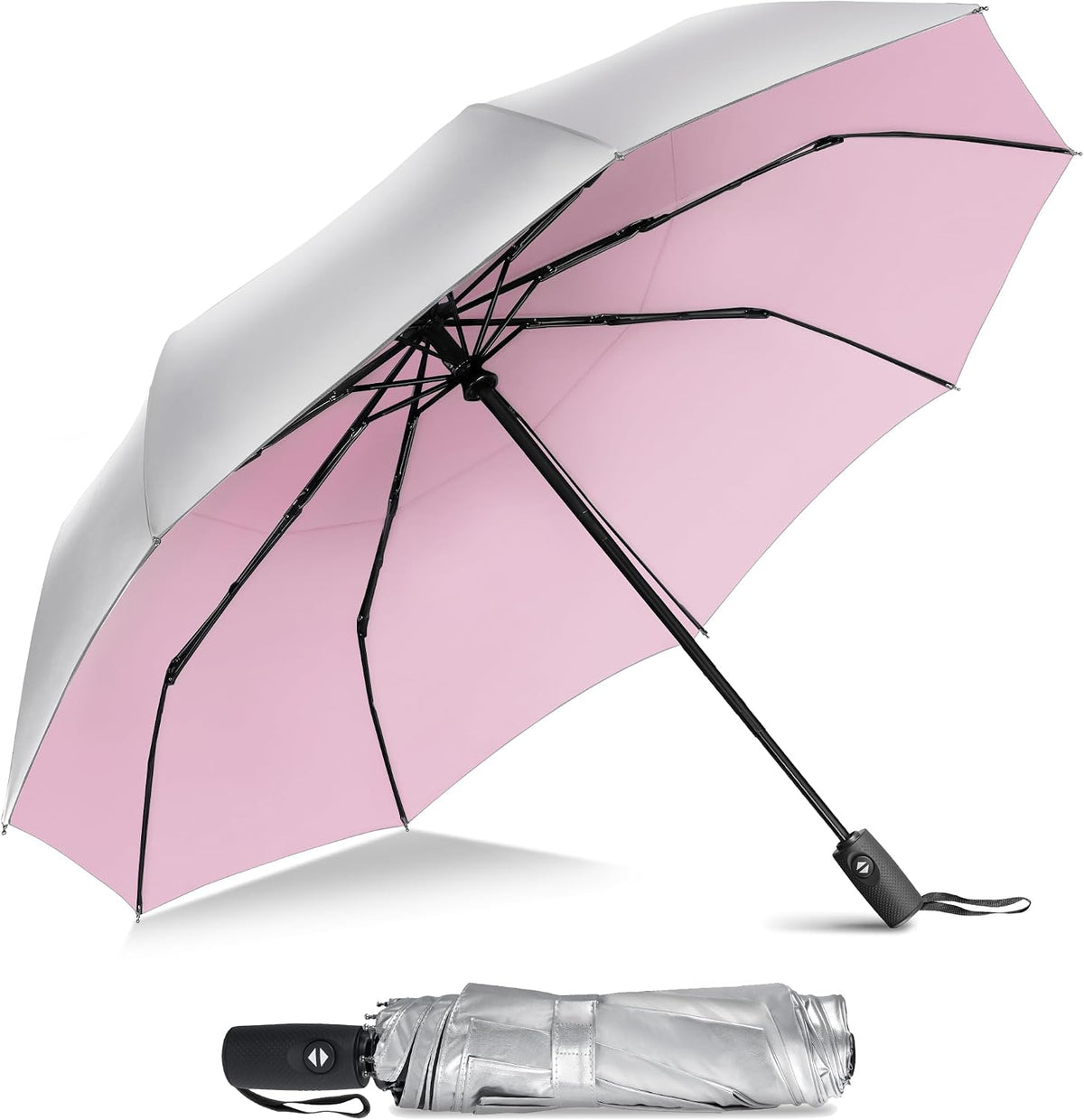UV Umbrella for Sun Protection, Travel Compact Sun Umbrellas 46Inch