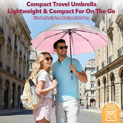 UV Umbrella for Sun Protection, Travel Compact Sun Umbrellas 46Inch