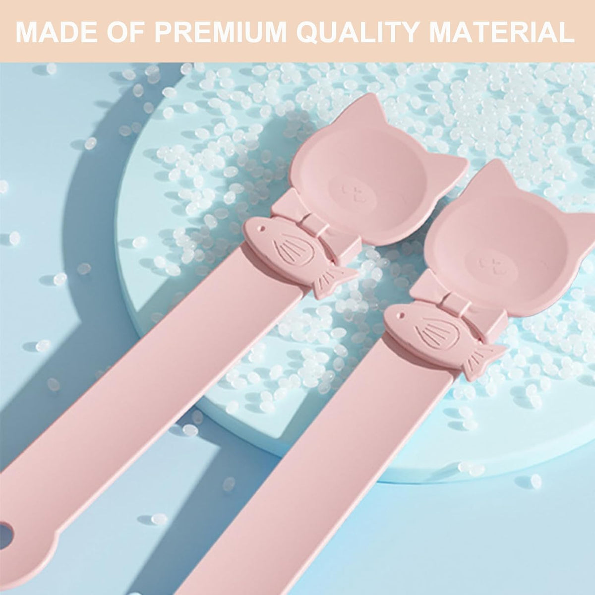 1PCS Cat Treat Spoon Squeeze,Cat Strip Feeder spoon,Multi-Function Dispenser spoons,Easy Feeding Spoons for Licky Treats,Pet Food tool for Wet Food(Pink)