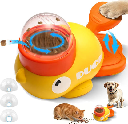Small Dog Interactive Treat Dispenser Toy, Food Puzzle Slow Feeder | Interactive Slow Feeder Puzzle & Food Dispensing Toy, Mental Stimulation Puppy Chew Toy for Healthy Digestion & IQ Training