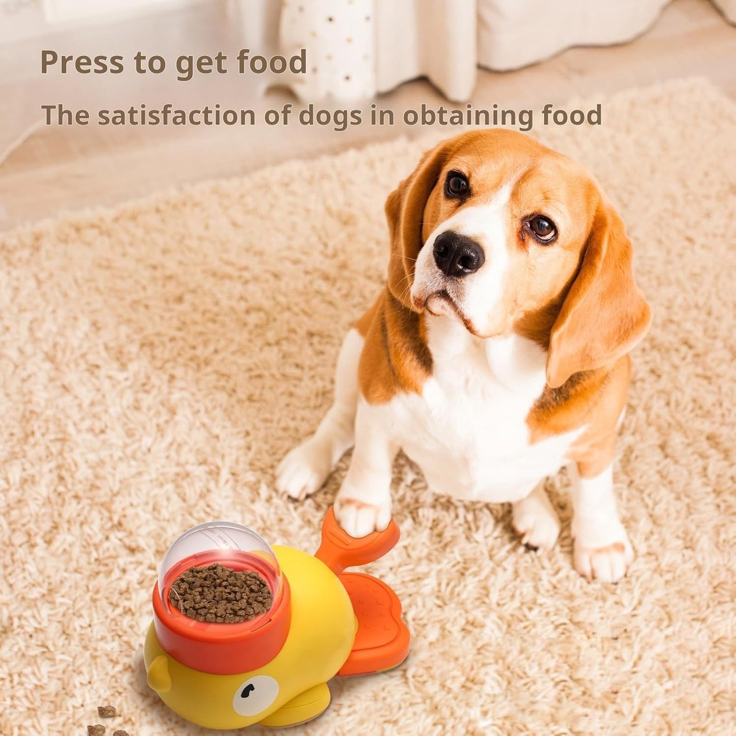 Small Dog Interactive Treat Dispenser Toy, Food Puzzle Slow Feeder | Interactive Slow Feeder Puzzle & Food Dispensing Toy, Mental Stimulation Puppy Chew Toy for Healthy Digestion & IQ Training