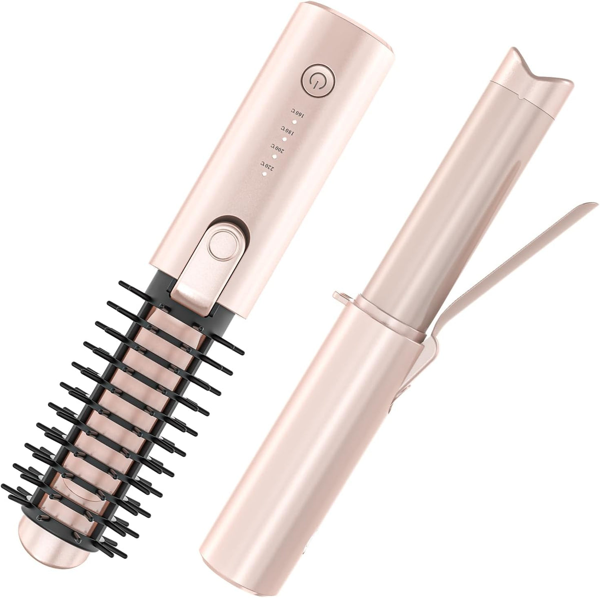 Cordless Hair Curling Iron, Portable 1.5" Hair Curler Rechargeable