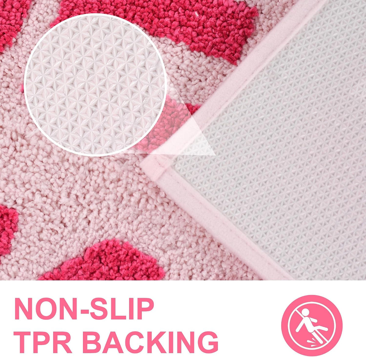 Get Naked Bath Mat Pink Cute Bathroom Rugs 16”x24”