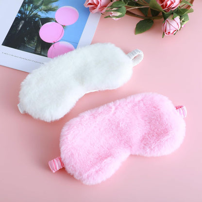 2pcs Blindfolds for Kids, Comfortable White and Pink Eye Mask