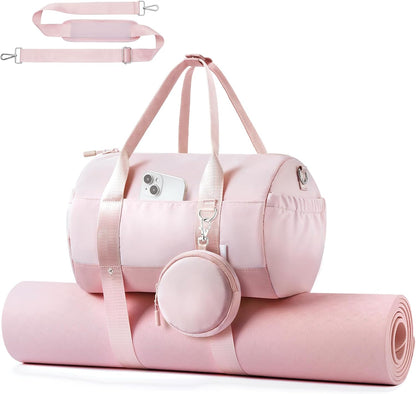 Small Gym Bag for Women Mini Sports Yoga Bag with Yoga Mat Holder