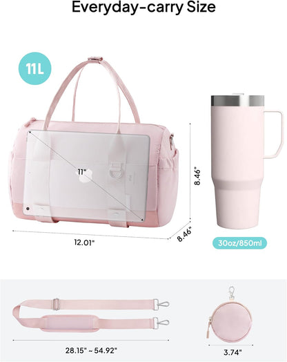 Small Gym Bag for Women Mini Sports Yoga Bag with Yoga Mat Holder