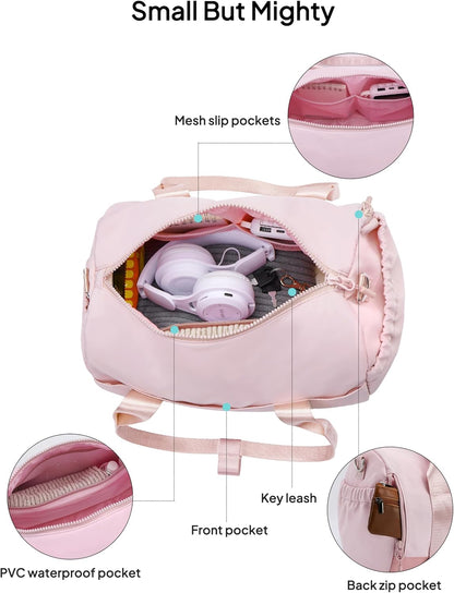 Small Gym Bag for Women Mini Sports Yoga Bag with Yoga Mat Holder