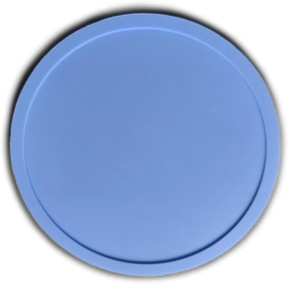 6 Pieces Silicone Coasters, Round Cup Coaster for Drinks Beer, Coffee Coasters for Table, Desk, Kitchen, Office, Bar Furniture Protection and Decor, Couple Cup Pads for Party Pink and Blue