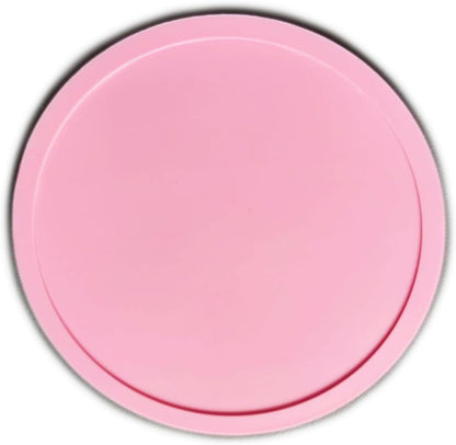 6 Pieces Silicone Coasters, Round Cup Coaster for Drinks Beer, Coffee Coasters for Table, Desk, Kitchen, Office, Bar Furniture Protection and Decor, Couple Cup Pads for Party Pink and Blue