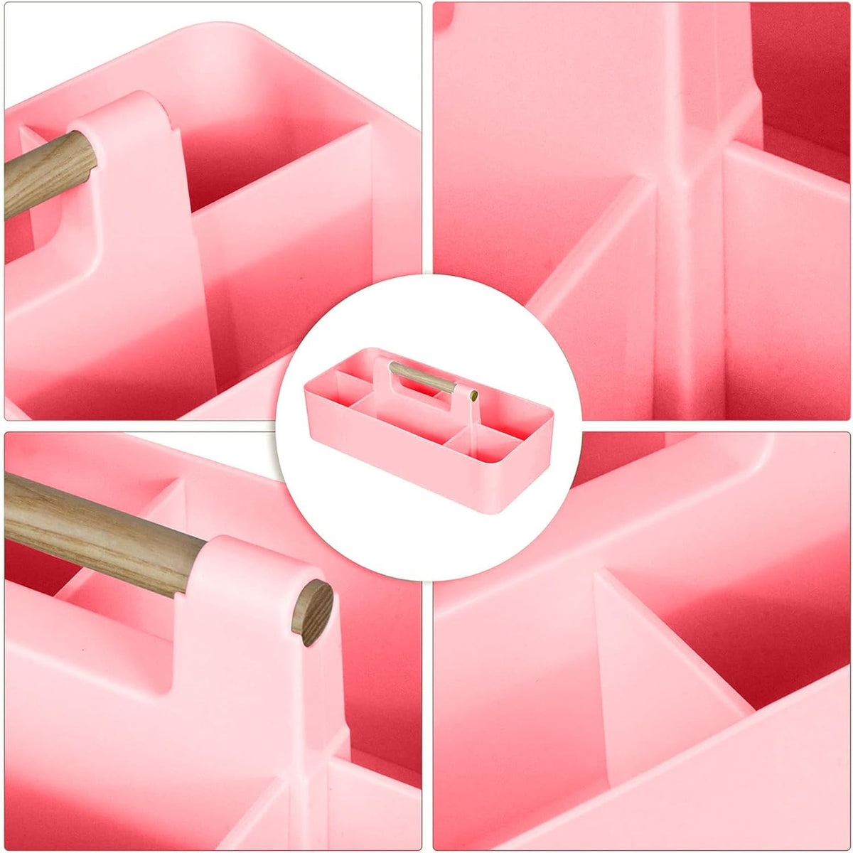 Baby Shower Caddy Plastic Nursery Portable Storage Organizer Pink
