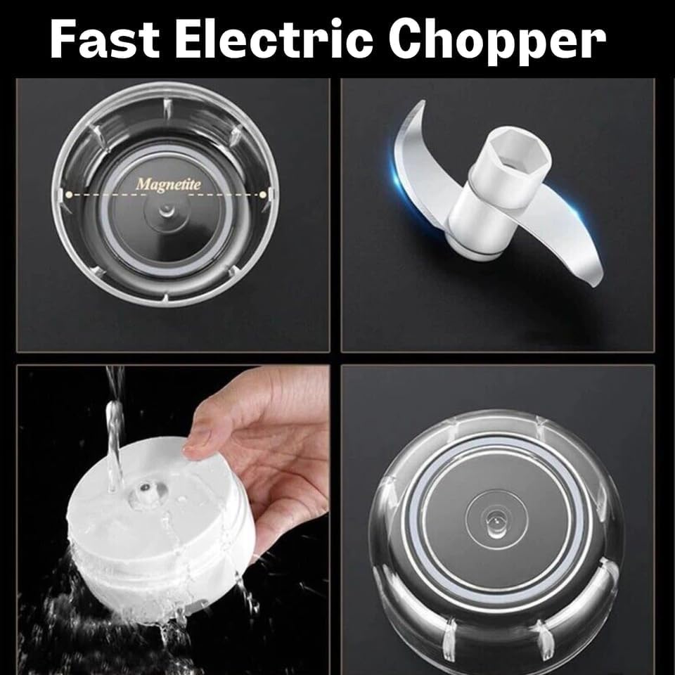 Vegetable Chopper - 300ML Electric Garlic Press Chopper For Kitchen,Cordless Mini Blender,Food, Salad, Meat,Veggie Chopper (PINK)