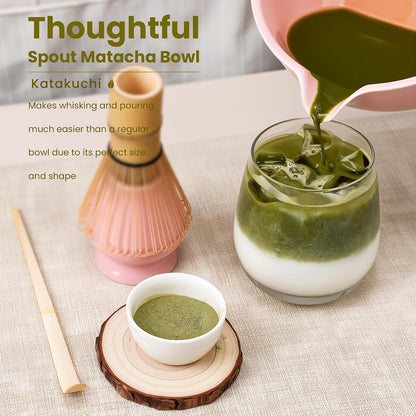 7Pcs Matcha Whisk Set, Matcha Set Whisk and Bowl
