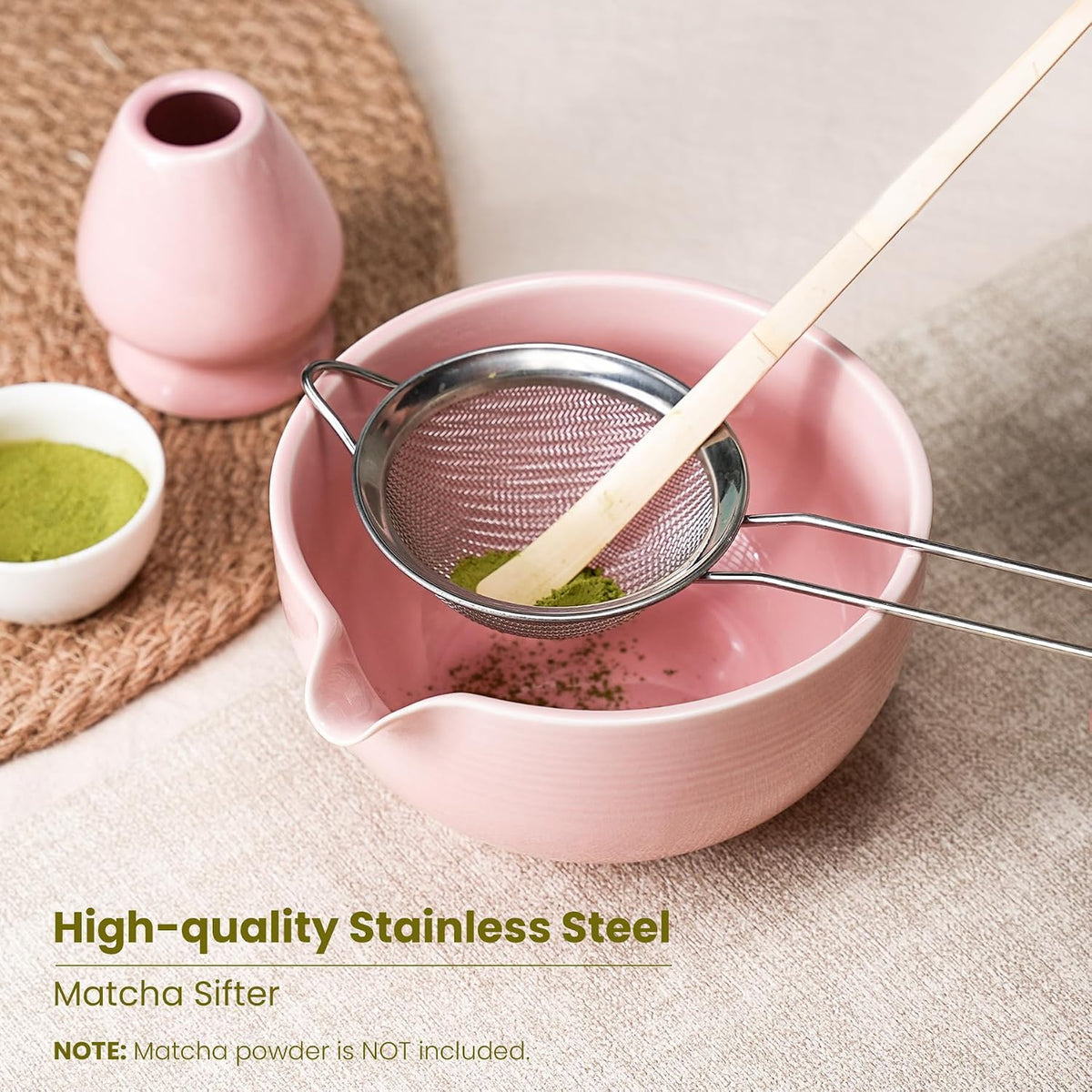7Pcs Matcha Whisk Set, Matcha Set Whisk and Bowl