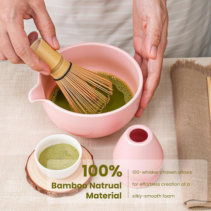 7Pcs Matcha Whisk Set, Matcha Set Whisk and Bowl