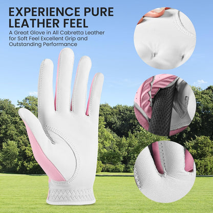 Premium Comfortable Women's Golf Glove Value Set