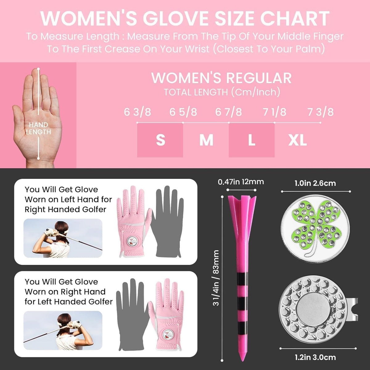Premium Comfortable Women's Golf Glove Value Set