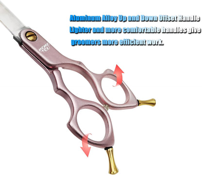 6.5'' Small Pink Straight Dog Grooming Scissors