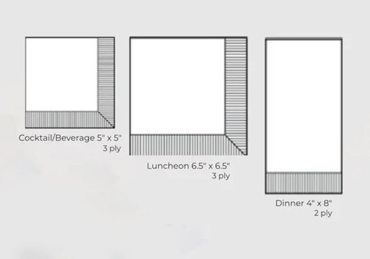 IHR Ideal Home Range Dinner Napkins Disposable 3-Ply Paper Hand Towels, 8.25" x 4.5", Lucky Cuties Plaid, 16-Count