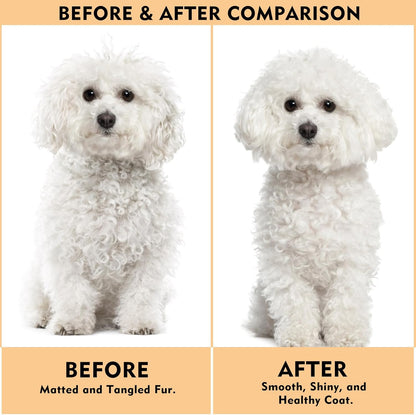 Dog Slicker Brush for Shedding & Grooming - Professional Dog Brush and Cat Brush with Coated Tips & Air-Cushion Design, Deshedding Tool Removes Undercoat Tangles & Loose Fur for Long/Short Hair Pets