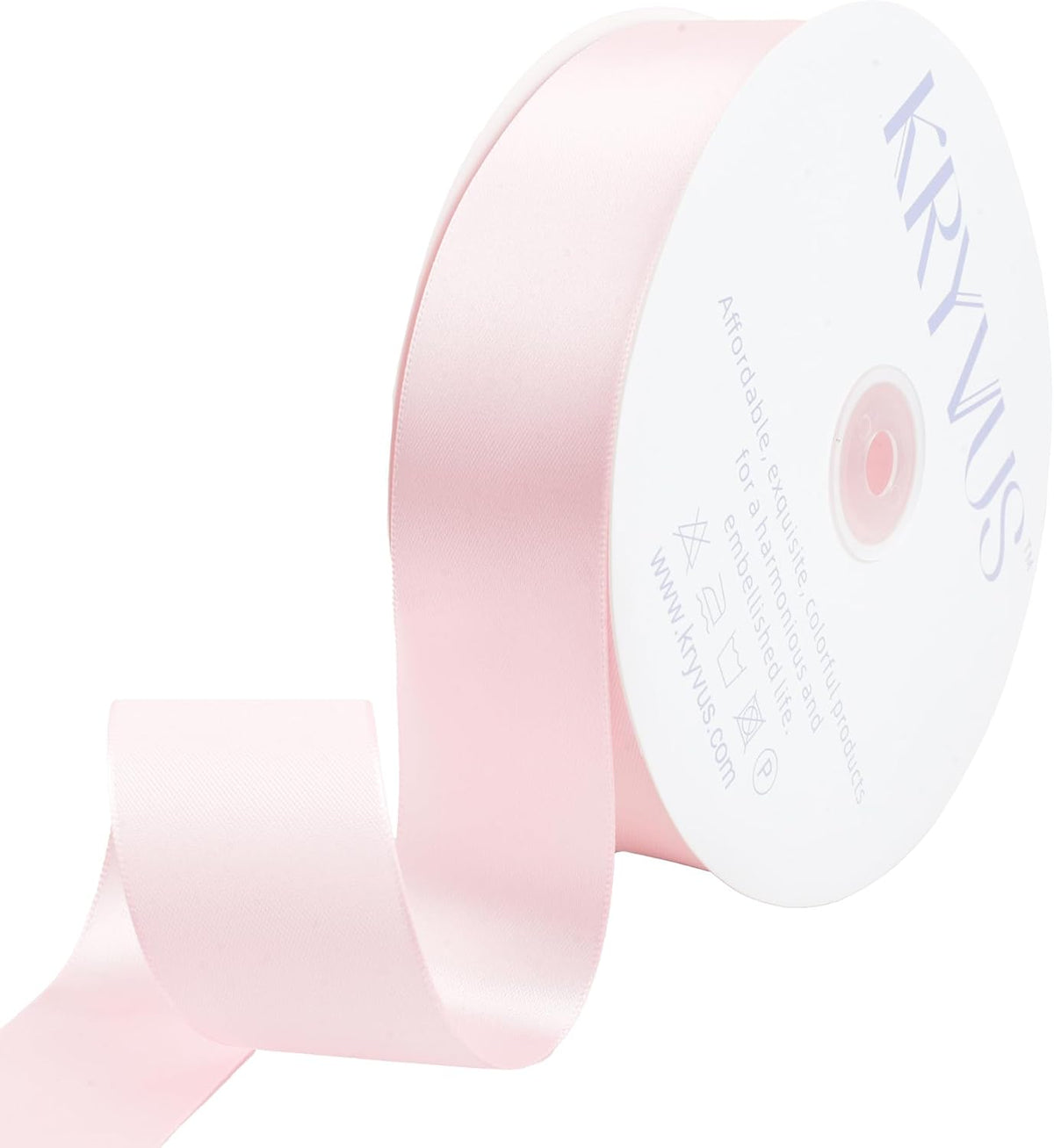 Baby Pink Satin Ribbon 1-1/2 inch X Continuous 100 Yards Pink Ribbon